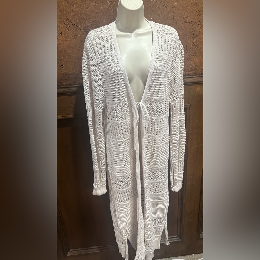 NWT SIZE XXL (juniors) No Boundaries White Open-Front Cardigan